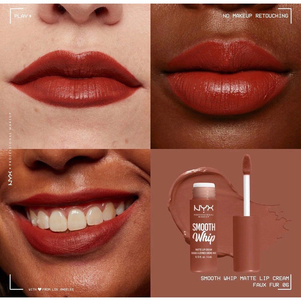 Nyx Smooth Whip Blurring Matte Lip Cream Faux Fur